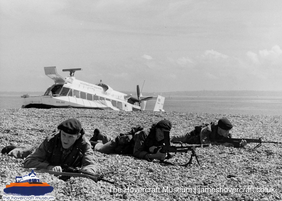 SRN6 with the Royal Navy -  (credit: The Hovercraft Museum Trust).